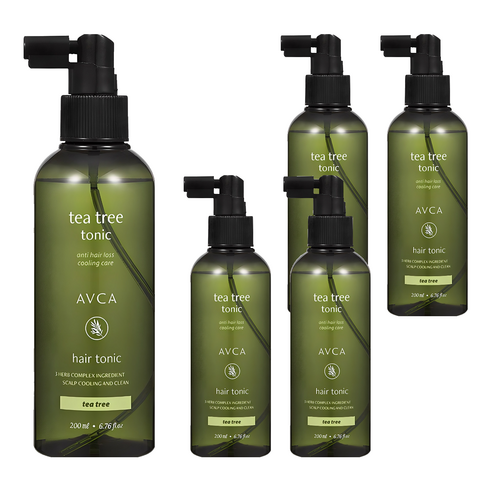 아브카 두피케어 탈모증상완화 티트리 헤어토닉, 200ml, 5개