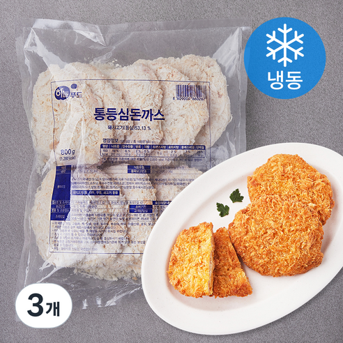 하늘푸드 통등심돈까스 10개입 (냉동), 800g, 3개