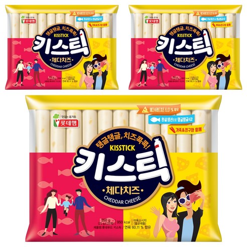 롯데푸드 키스틱 소시지, 25g, 66개