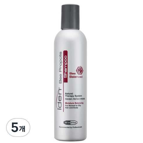 아이덴 비 프로폴리스 발란시드 지성용 보통모 샴푸, 237ml, 5개
