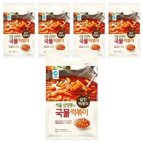 청정원 국물 떡볶이, 380g, 5개