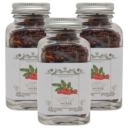 허브플러스 로즈힙 병 허브차, 45g, 1개입, 3개