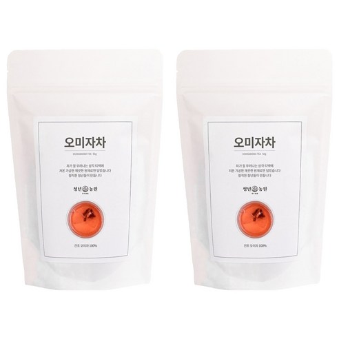 청년농원 저온가공 오미자차 삼각티백, 1g, 50개입, 2개