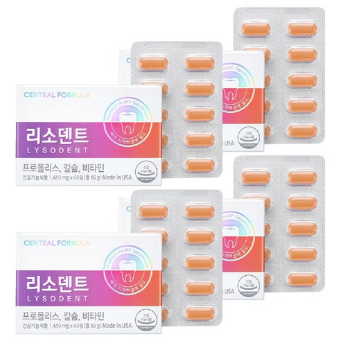 센트럴포뮬러 리소덴트, 60정, 4개