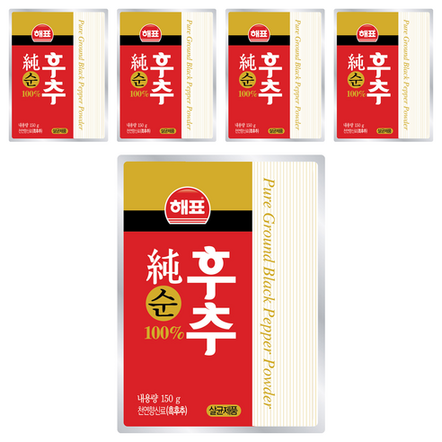 해표 순후추, 150g, 5개