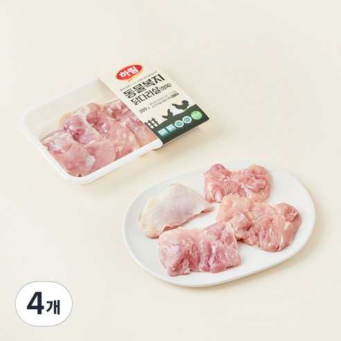 하림 동물복지 깨끗한농장 인증 닭다리살 (냉장), 4개