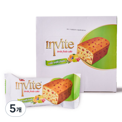 인바이트 후루츠 케이크 24p, 5개, 960g