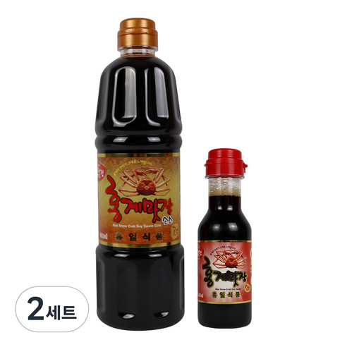 홍일점 홍게맛장소스 골드 900ml + 200ml 세트, 2세트