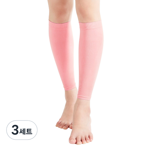 95프로블럼 발란스핏 의료용압박스타킹 핑크, 3개, 종아리형