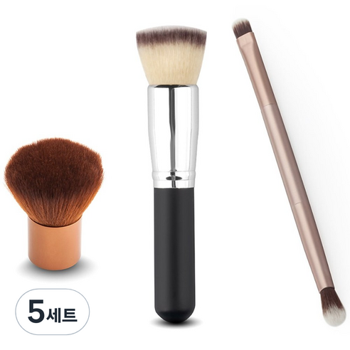 리빙조이 퍼펙트 메이크업 브러쉬 3종, 5세트
