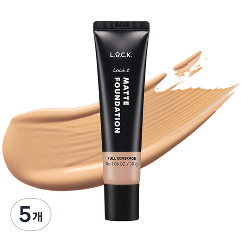 락컬러 락 잇 매트 파운데이션 30g, 5개, 02 소프트 쉘