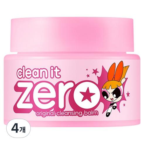 파워퍼프걸 에디션 클린 잇 제로 오리지널 클렌징밤, 4개, 100ml