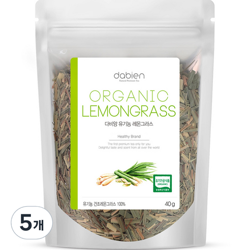 다비앙 유기농 레몬그라스, 40g, 1개입, 5개