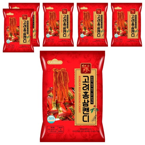 일광제과 고려홍삼캔디, 6개, 280g