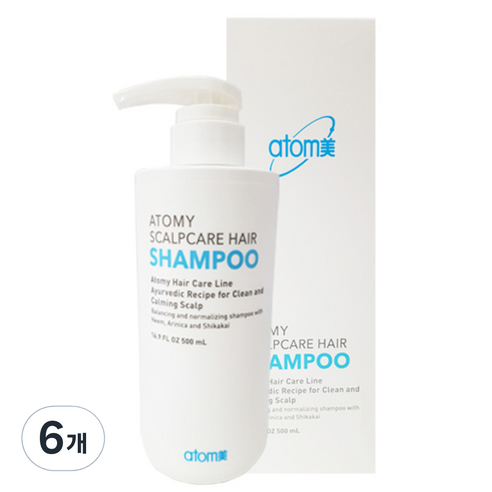 애터미 스칼프케어 샴푸, 500ml, 6개