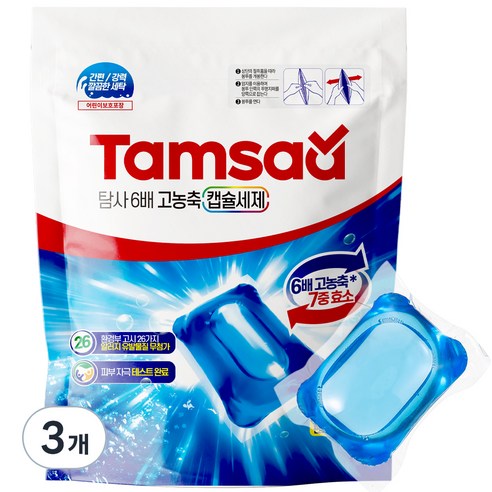탐사 6배 고농축 캡슐세제 14ml, 32개입, 3개