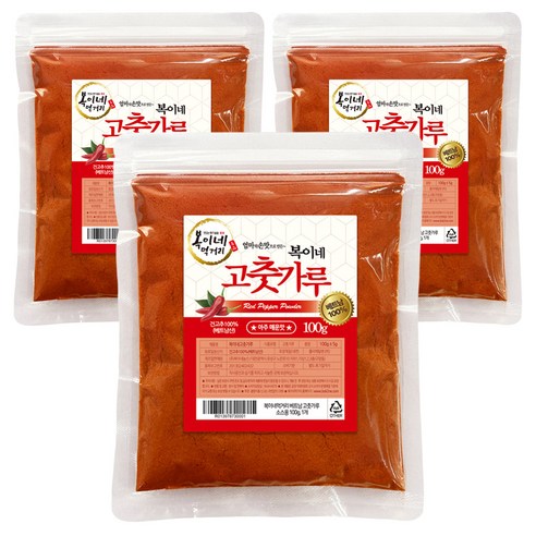 복이네먹거리 베트남 고운 고춧가루 매운맛 소스용, 100g, 3개