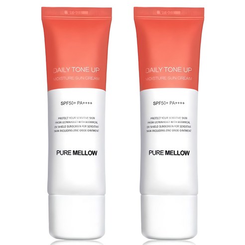 퓨어멜로우 데일리 톤업 촉촉 선크림 SPF50+ PA++++, 50ml, 2개