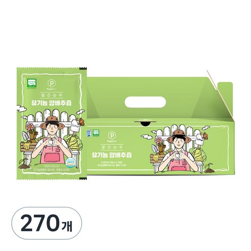 푸릇담 유기농 젊은농부 양배추즙, 100ml, 270개
