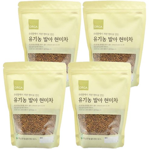 올가홀푸드 유기농 발아 현미차, 500g, 1개입, 4개