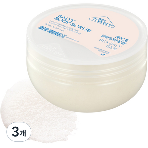 솔테라피 솔티 라이스 바디스크럽, 300g, 3개