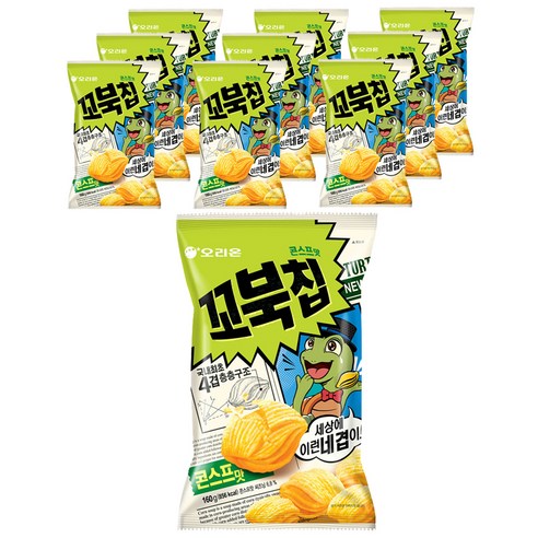 오리온 꼬북칩 콘스프맛, 160g, 10개
