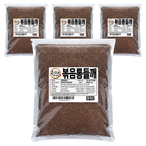 복이네먹거리 볶음 통들깨, 300g, 4개