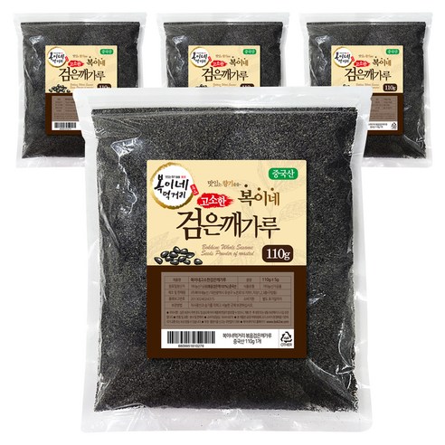 복이네먹거리 볶음 검은깨가루, 110g, 4개