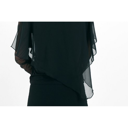 블랙 7부 티셔츠로 완성하는 댄스스포츠 자신감!