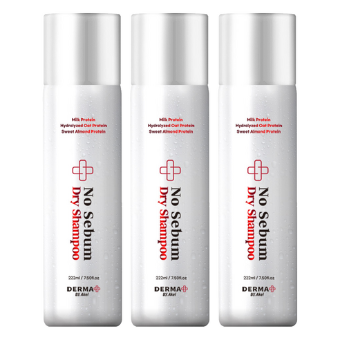 아케이 노세범 드라이샴푸 프레쉬 우디머스크향, 222ml, 3개