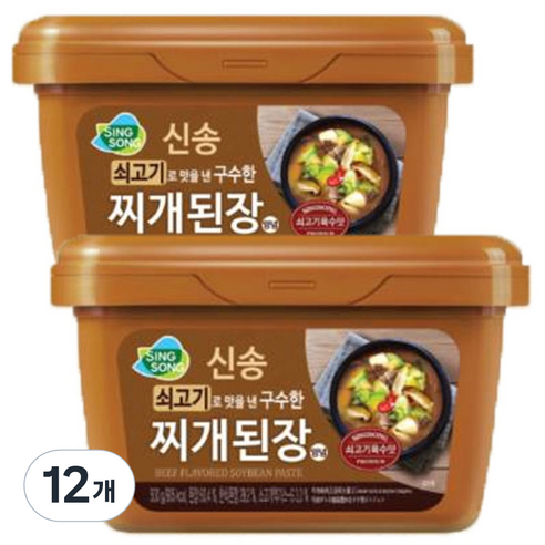 신송 쇠고기로 맛을 낸 구수한 찌개된장양념, 500g, 12개