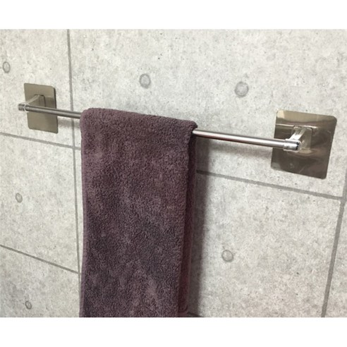 욕실 공간의 편리하고 스타일리시한 수납을 위한 모나코올리브 파워접착 스테인레스 타월걸이