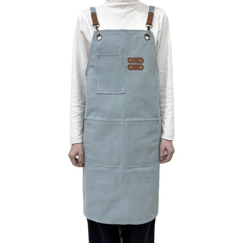 깨비다 바리스타 앞치마, 스카이블루, 1개