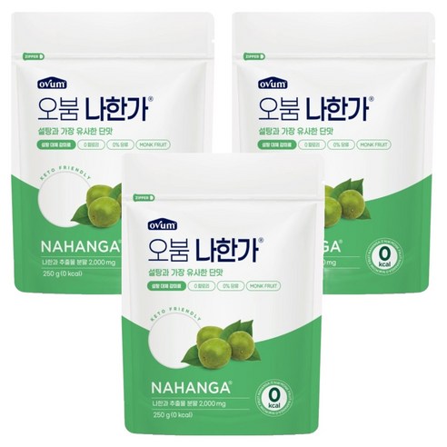 오붐 나한가 설탕 대체재, 250g, 3개