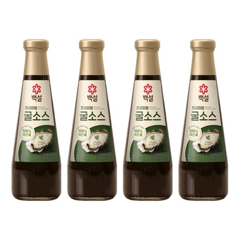 백설 프리미엄 굴소스, 4개, 500g