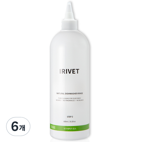 아이리벳 식기세척기 린스, 600ml, 6개