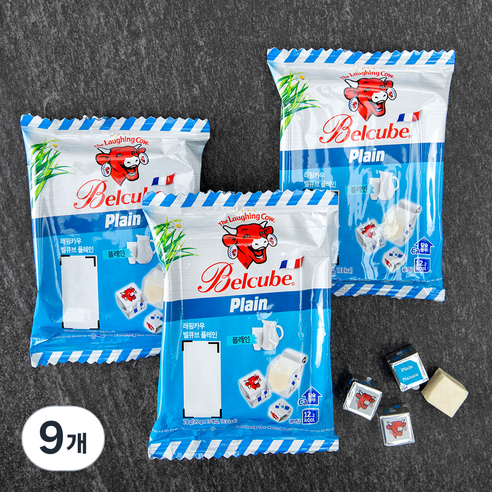 더래핑카우 벨큐브 플레인, 5.2g, 45개입, 3개