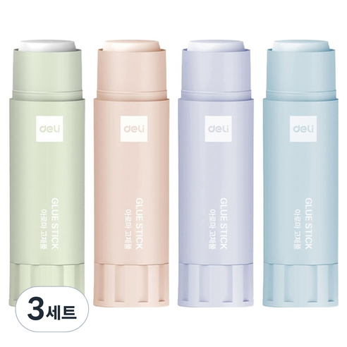 델리 초강력 회전형 풀 옥수수분말 글루스틱 21g x 4종 세트, 3세트