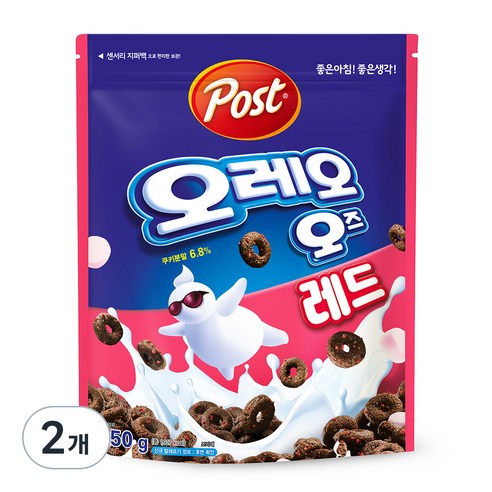 오레오오즈 레드 시리얼, 250g, 2개