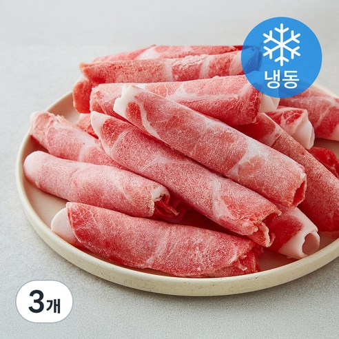곰곰 한돈 대패 목살 (냉동), 500g, 3개