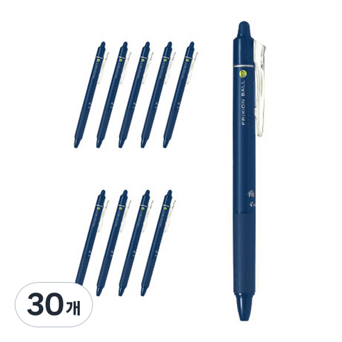 파이롯트 프릭션 볼 노크 0.7mm LFBK-23F-BB-ME, 블루블랙, 30개