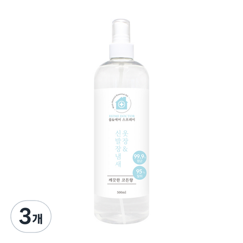 홈닥터 룸 & 에어 스프레이 옷장 & 신발장냄새, 3개, 500ml