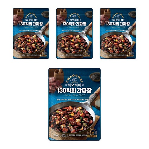 차오차이 130 직화 간짜장, 180g, 4개