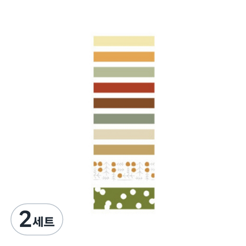 온업 DIY 다이어리 꾸미기 테이프 세트 ST25, 타입1, 2세트