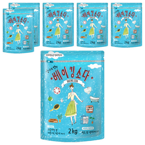 엄마의선택 베이킹소다, 2kg, 6개