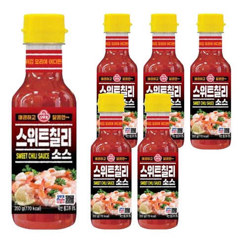 오뚜기 스위트칠리소스, 350g, 6개