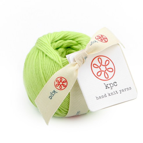 kpc yarn 가쉽 DK 면 뜨개실 50g, 로지옐로우, 113m