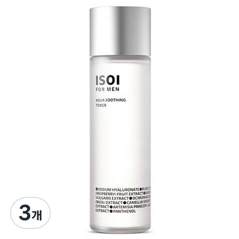 아이소이 포 맨 아쿠아 수딩 토너, 150ml, 3개