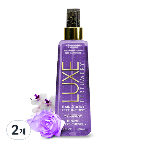 벨캠 헤어 & 바디 퍼퓸미스트 벨벳키스, 100ml, 2개