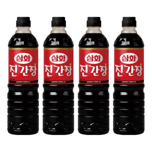 삼화식품 진간장, 900ml, 4개